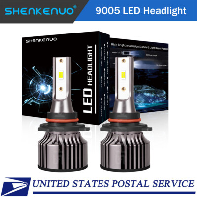 2x 9005 LED Headlight Combo High Low Beam Bulbs Kit Super White Bright Lamps