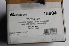 Aquabrass 15604 2 1/2" toe tester & foot massager pol nickel 1/2" MIP male ITALY