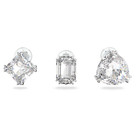 BNIB SWAROVSKI MILLENIA Clip EARING Set of 3  Rhodium Plated £115.00 & Gift Bag