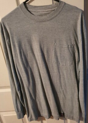 Dickies Long Sleeve T Shirt Gray Mens Size Medium Great Condition No Flaws 