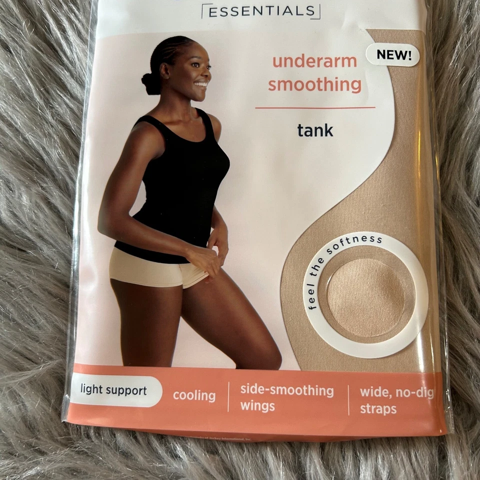 Camiseta sin mangas Jockey suavizadora de axilas para mujer talla 3XL tostada moldeadora NUEVA Foto 3 de 4