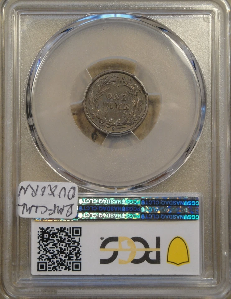 1897-S Barber Dime 10c PCGS Certified XF45 CAC - Image 4 of 4