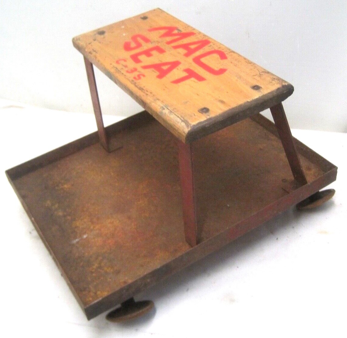 スツール/U.S Vintage / American Craft Vintage Mac Tools C-3S Mechanics Stool Seat Roll Around USA Red | eBay