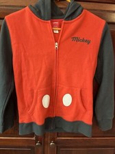 DISNEY AMAZON MICKEY Full Zip Red Long Sleeve Hoodie YOUTH Sz L 10