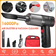 3 in 1 Car Vacuum Cleaner 16000PA Mini Air Blower Wireless Handheld Rechargeable