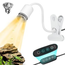 Reptile Heat Lamp,Turtle Light with Timing  Dimming Cycle Timer,Basking Turt...