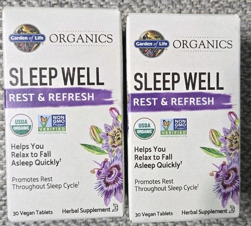 Garden Of Life Organics Sleep Well Rest & Refresh Supplement 2 Pack BB ...