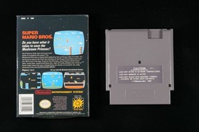 SUPER MARIO BROS. BLACK BOX Nintendo NES CIB Complete In Box WATA GRADED 9.2 !