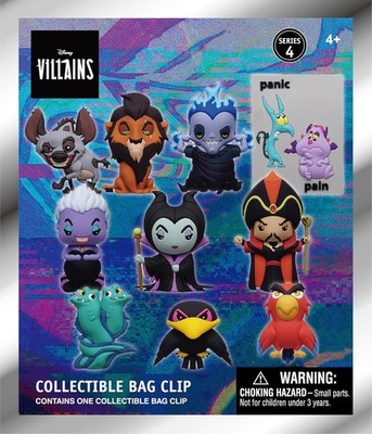 NEW* Disney Villains Series 4 3D Foam Collectible Figural Clip (1