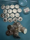 Lot of 50 1964 Roosevelt Dimes AU-BU 90% Silver. Old Private Collection 50+ Yrs.