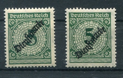 DR-Dienst 100a+100aII Two Types Of Print MNH Mint 8EUR