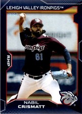 2025 Nabil Crismatt Choice Minor League Rookie Phillies Lehigh Valley Ironpigs