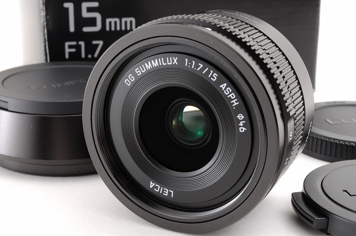 Camera Lenses for Panasonic 15mm Focal f/1.7 Maximum Aperture for