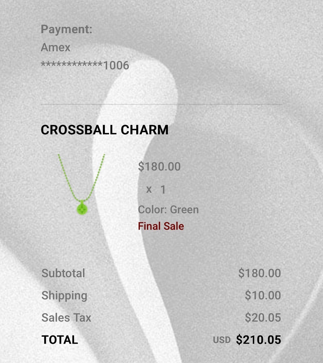 Chrome Hearts Silicone Crossball Charm Necklace - Green - NEW | eBay