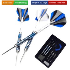 90 Tungsten Steel Tip Darts Set - Professional Darts Metal Tip Set Available...
