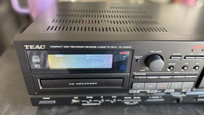 TEAC AD-RW900 CD Recorder with Cassette Deck and USB Port Black