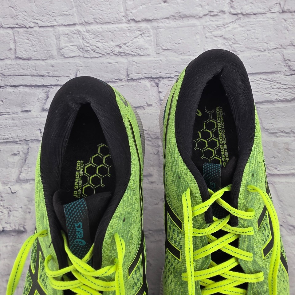 ASICS GEL NIMBUS 24 Men Sz 12.5 Lime Green Black Run Walk Jog Shoe GEL ...