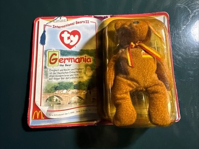 Ty International Bears II (Germania) McDonalds Rare Teenie Beanie Babies