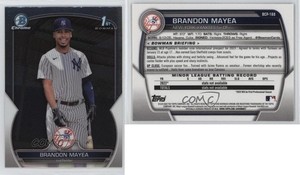 2023 Bowman Chrome Prospects Brandon Mayea #BCP-188
