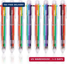 28 Pack Multicolor Pen, 0.5mm 6-in-1 Retractable Ballpoint Pens for School Of...