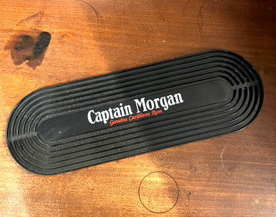 Retro Vintage Bar Abtropfschale Mancave, Captain Morgan Caribbean Rum, Supadry