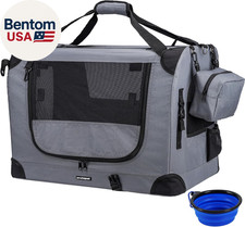 Large Cat Carrier 24"X16.5"X16.5" Portable Dog Crate for Small Medium Dogs Colla