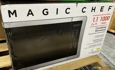 Magic Chef 1.1 cu. ft. Countertop Microwave Stainless Steel with Digital Touch
