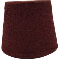 Vintage Burgundy Dark Wine Red Craft Supply Weaving Knitting Cone Yarn