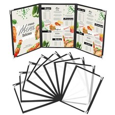 Menu/Price List Trifold Card Holders Restaurant/Bar A4 Sign Leaflet Flyer Covers