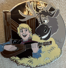 Prendedor único diseño guitarra Disney Frozen Kristoff & Sven - Franquicia Disney