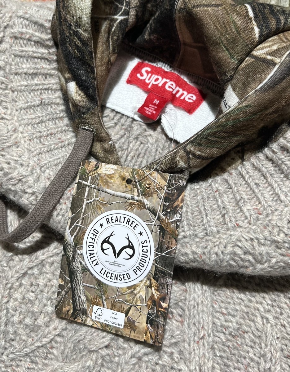 Supreme Cable Hooded Sweater Oatmeal Medium Brand New | eBay