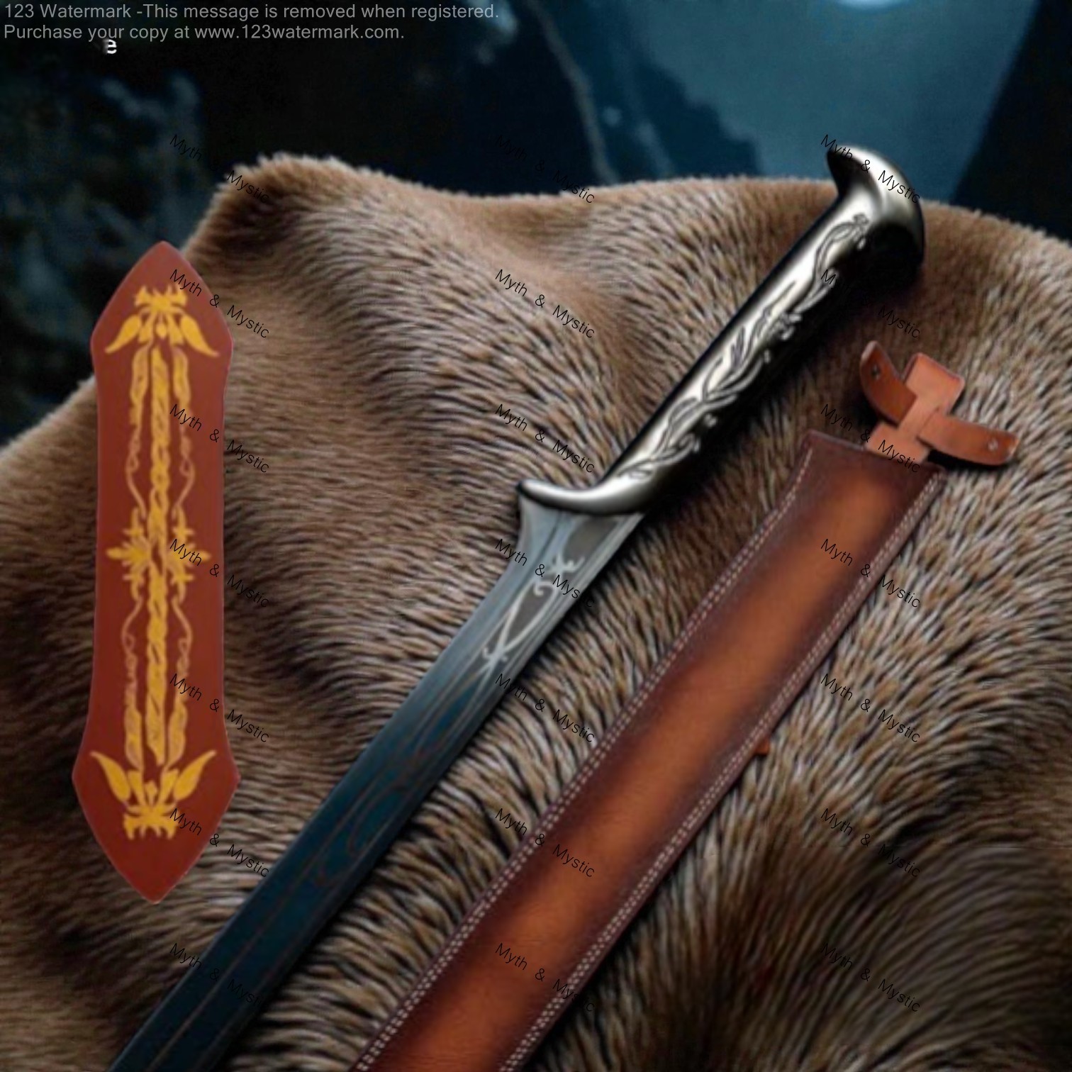 LOTR Thranduil Espada Elfo Fantasía Hermosa Decoración de Pared Regalo GRATIS Montaje en Pared