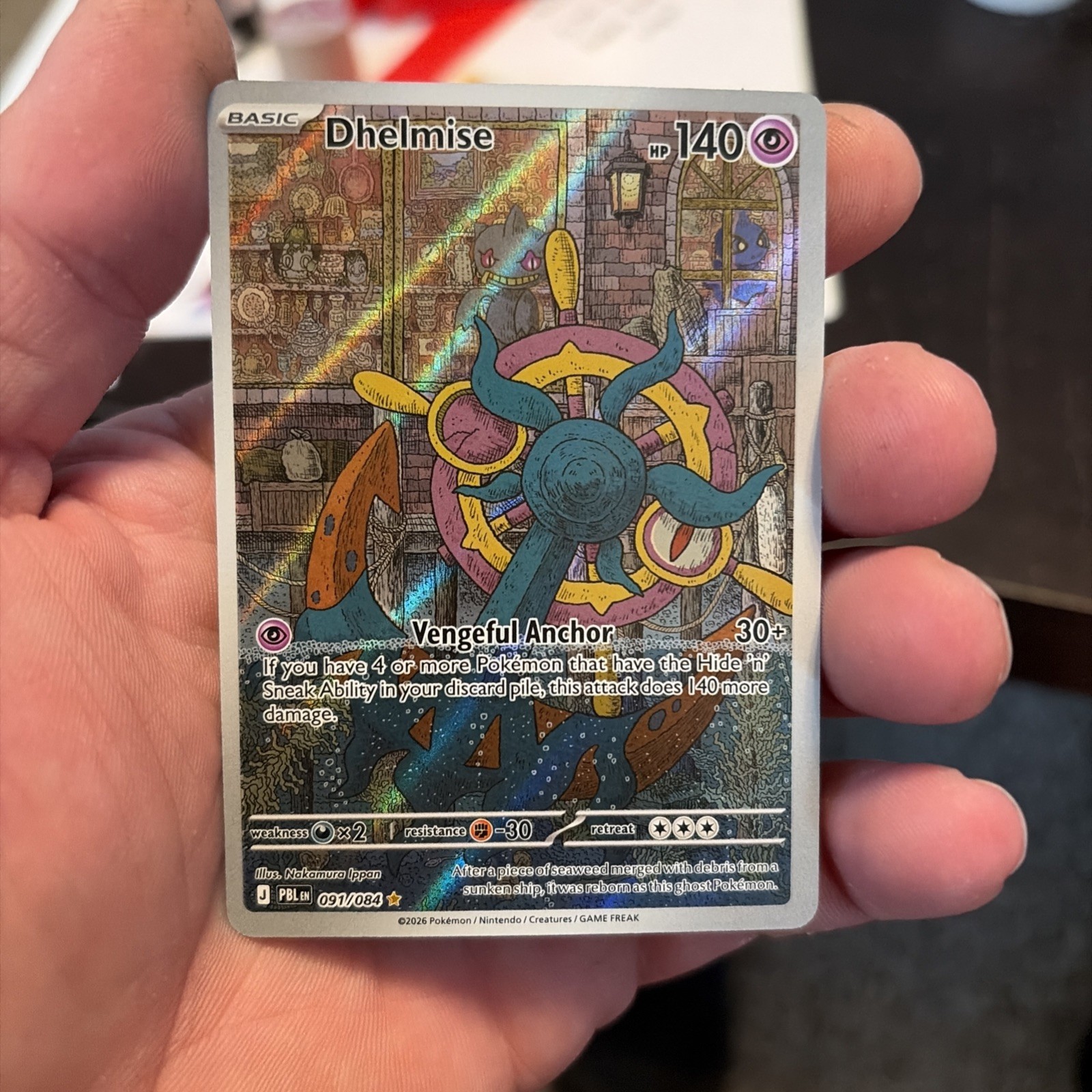 Pokémon TCG Dhelmise 91/84 Pitch Black Holo Rare NM