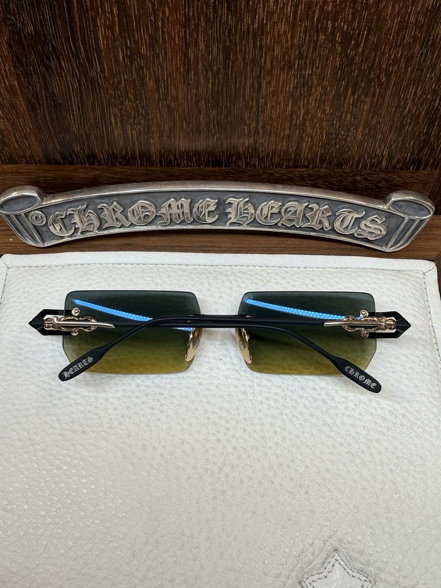 Chrome Hearts Lordie Sunglasses Matte Black/Gold | eBay