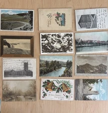 12 Sleeved Postcards. Mostly From The Early 1900’s. 
