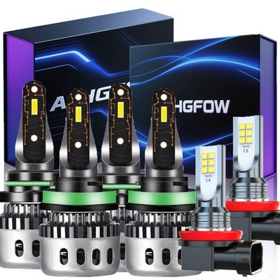 For RAM 1500 2019 2020 - 2024 - 6x White LED Headlight Hi/Lo Fog Light Bulbs Kit
