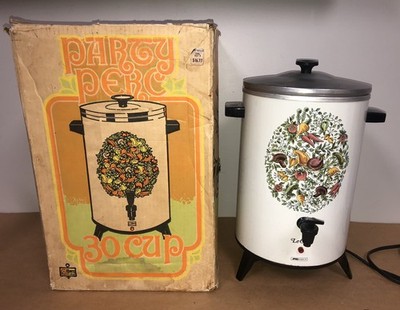 Kmart Le Cafe Spice of Life Coffee Pot Large Capacity 30 Cup Works Vintage