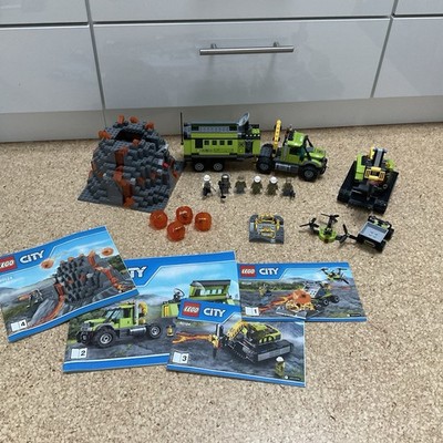 LEGO 60124 - Vulkan Forschungsstation mit Bauanleitung und Figuren