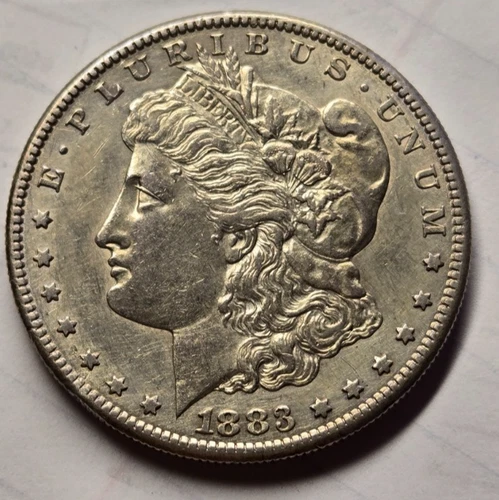 1883 S MORGAN SILVER DOLLAR COIN SILVER NEAR UNCIRCULATED XF
