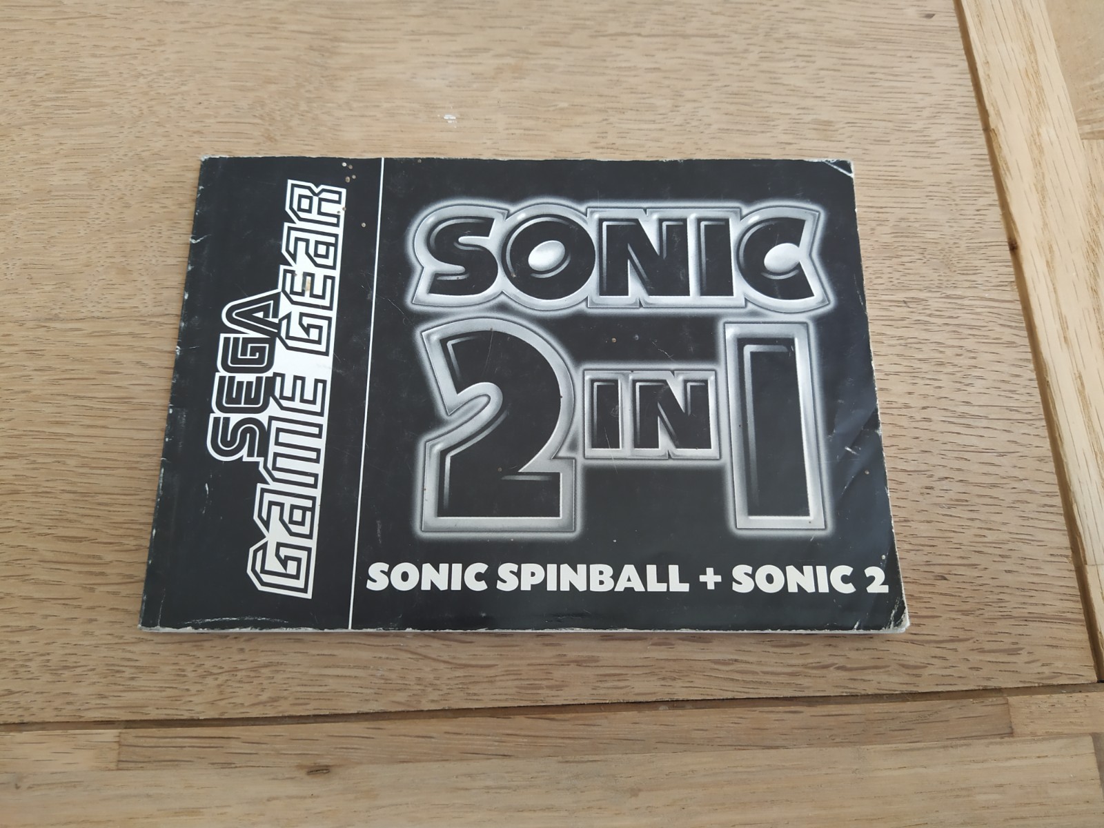 notice sonic 2 in 1 game gear sega gamegear instruction