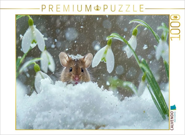 Calvendo Puzzle The Snow Mouse Queen | 1000 Pieces, Finished Size 25.2 × 18.9 In-image