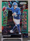 2025 Panini Prizm - Jaxson Dart #6 Green Wave Prizm Fireworks (RC) Rookie Insert