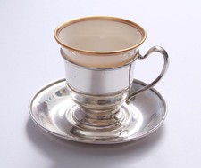 Lenox Demitasse 925 Sterling Silver Liner and Saucer Frank Whiting 45 grams