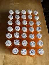 34 Empty Prescriptions Plastic Amber Bottles 4" Tall 2" In Diameter Crafts Paint