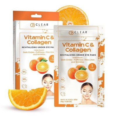 Clear Beauty Vitamin C & Collagen Under Eye Patches ? Reduces Dark Circles, Puff