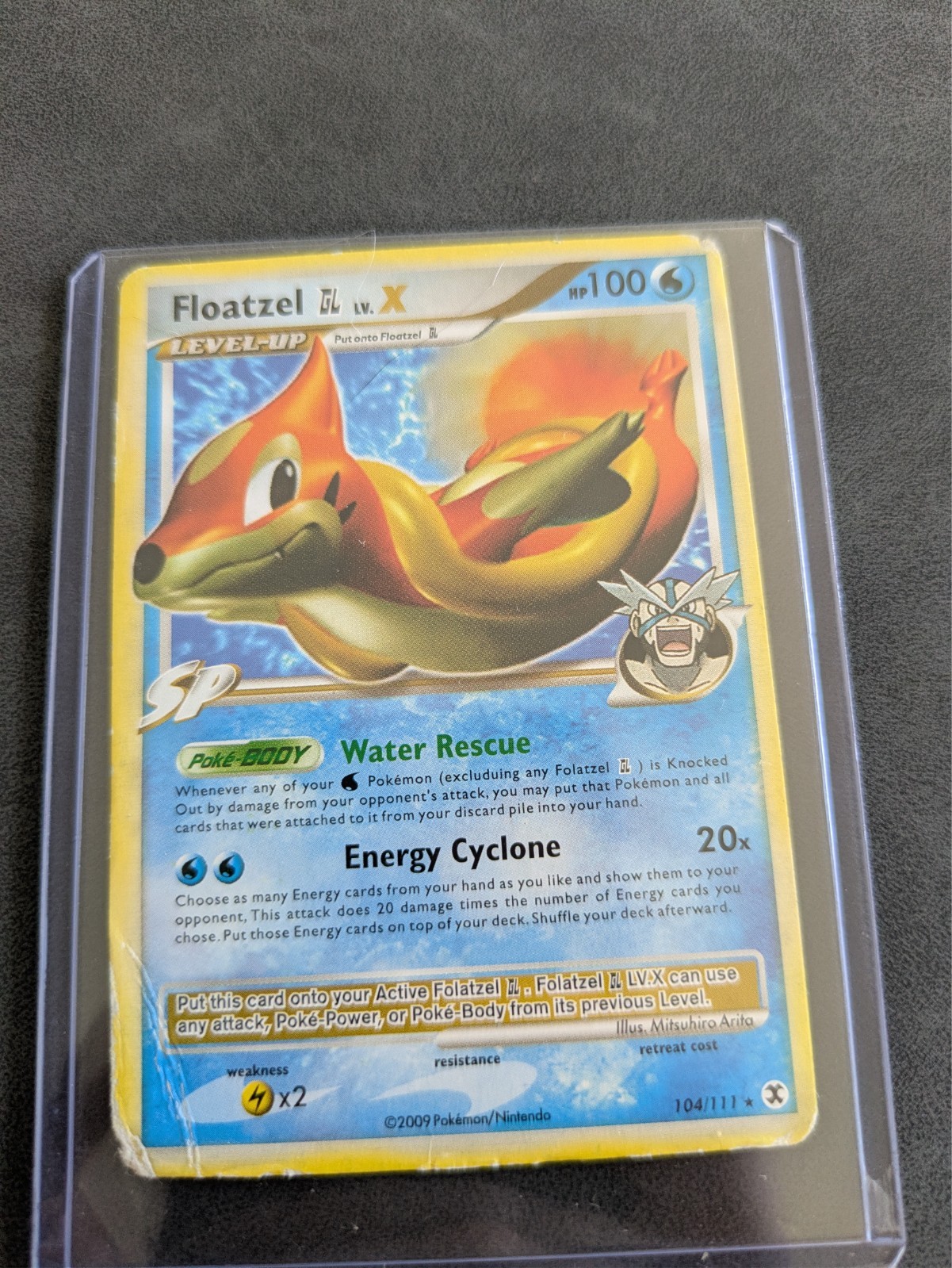 Floatzel GL Lv.X 104/111 Rising Rivals