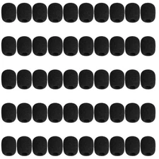 50PCS Mic Mini Windscreen Cover Microphone Headset Windscreen Foam Cover Lapel 