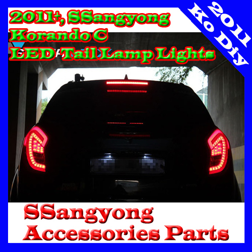 LED Tail Lamp Lights Assy 1Set-2ea 11 12 2013+ Ssangyong Korando C New Actyon