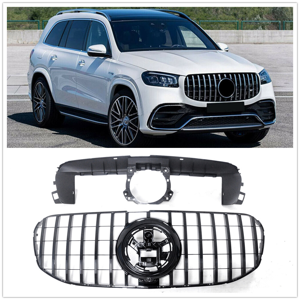 For Mercedes Benz X167 GLS 2020-2024 Front Grille Mesh Grill Bar