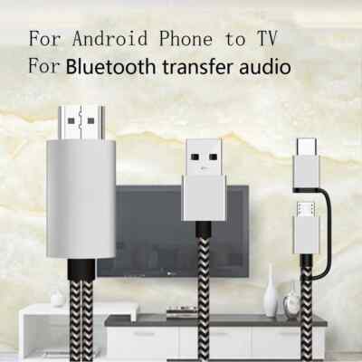 USB-C Type C Micro to HDMI USB A HD TV Cable Adapter For Android Phones Tablet